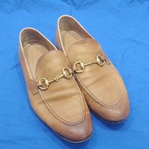 Gucci Mens Jordaan Brown Loafers